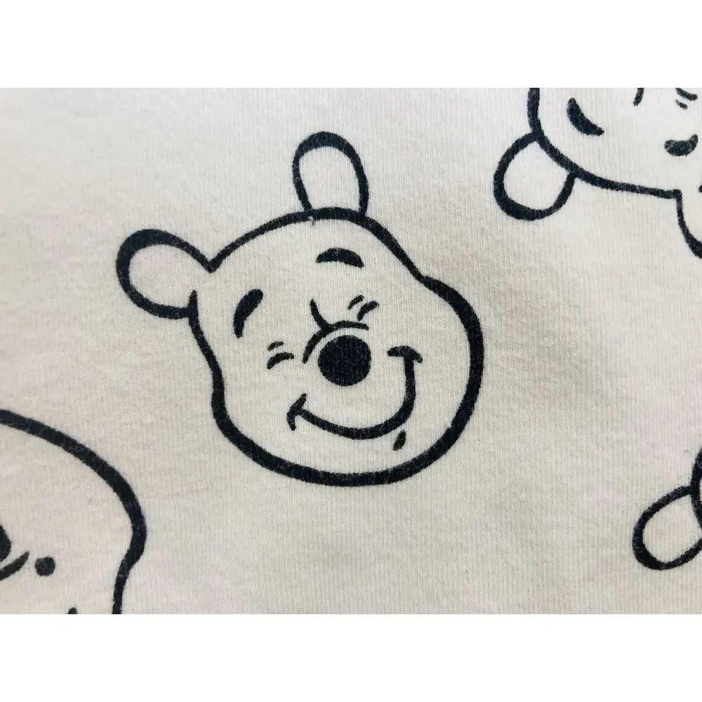 Rare Disney Winnie The Pooh 100% Cotton Baby Blanket Faces Black White Amazon Ye
